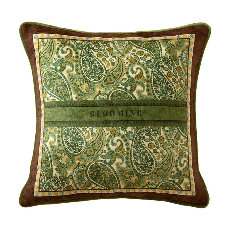 green blooming cushion