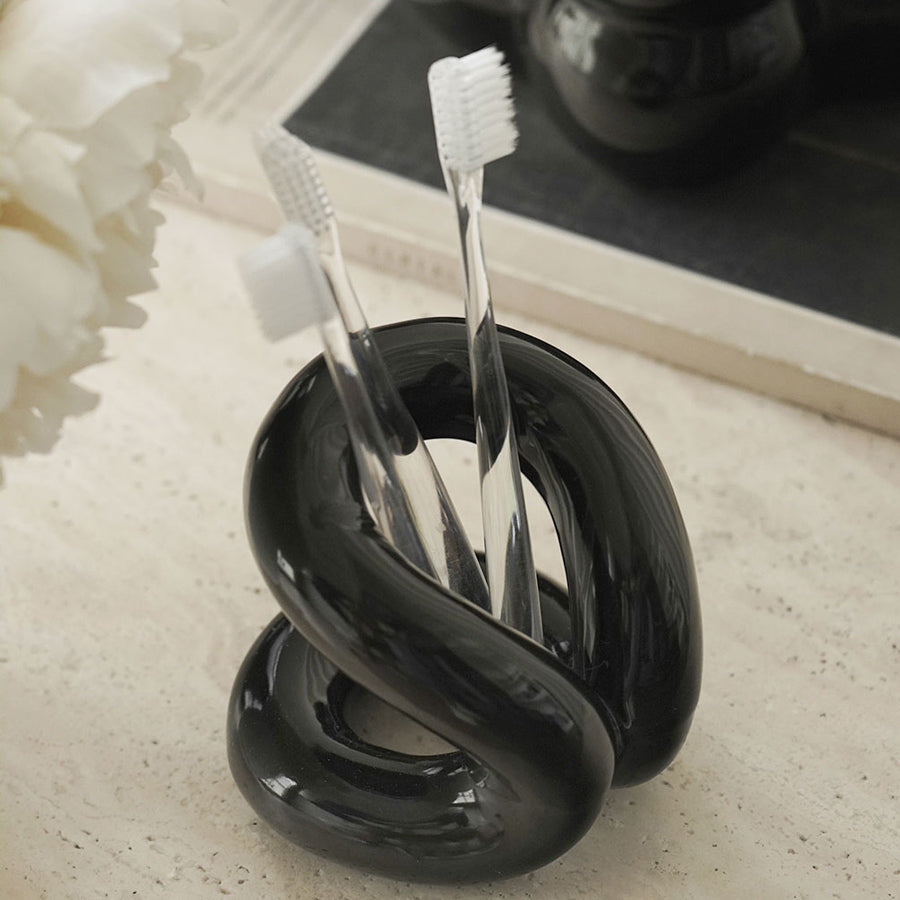 ceramic brush stand & miror (3colors)