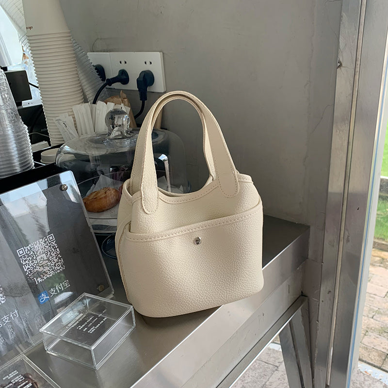 3color autumn mini leather bag