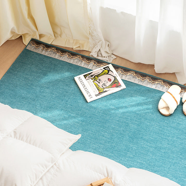 5color side embroidery floor mat