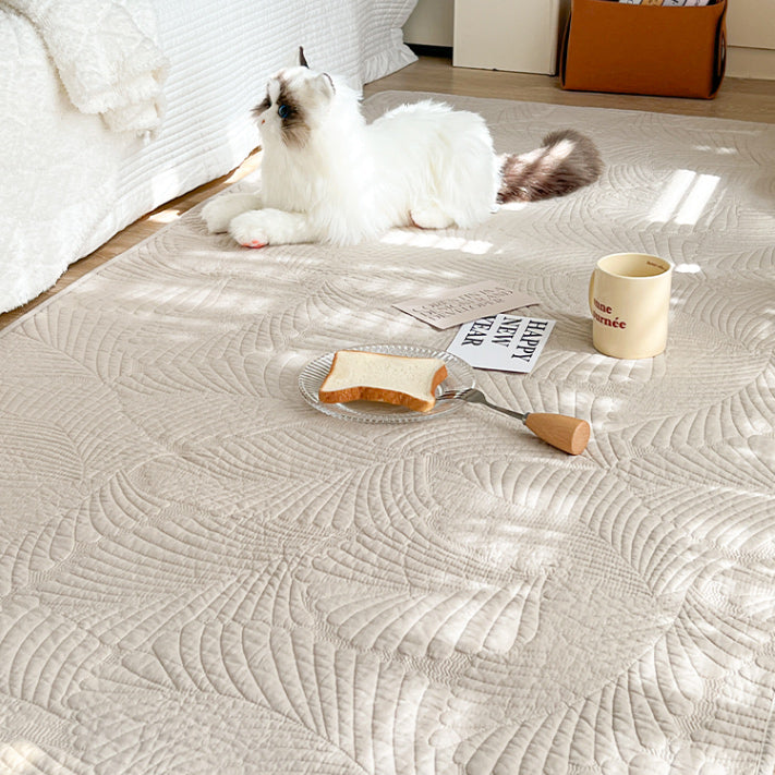 6color leaf stitch floor mat