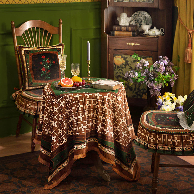 european rose art table cloth