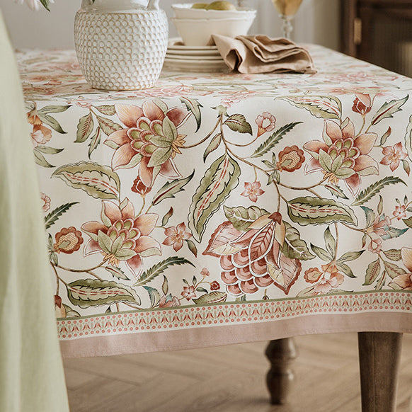 pink like a dream flower table cloth