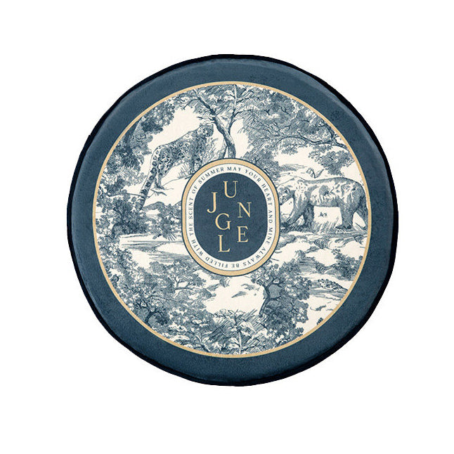 2design blue retro forest cushion
