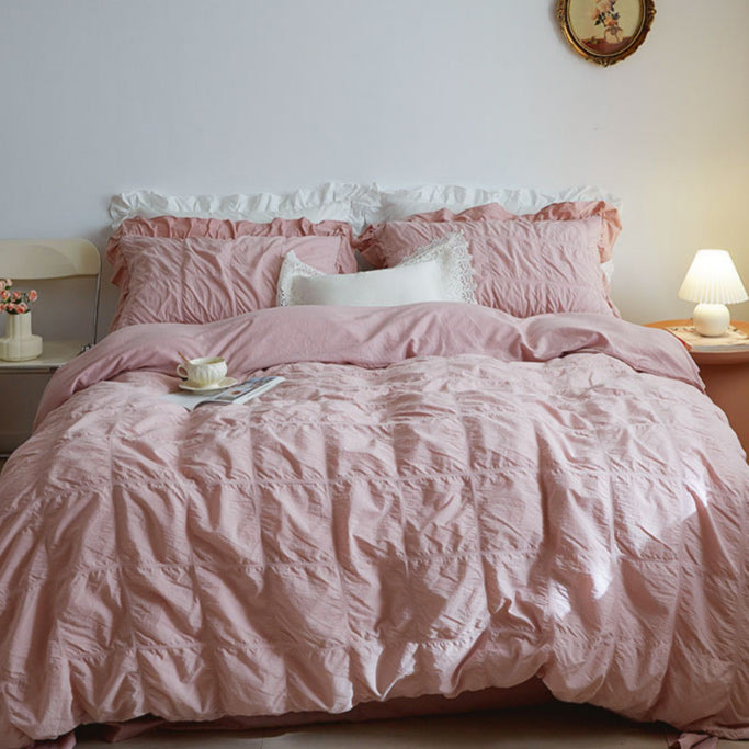 5color frill gather bedlinen set