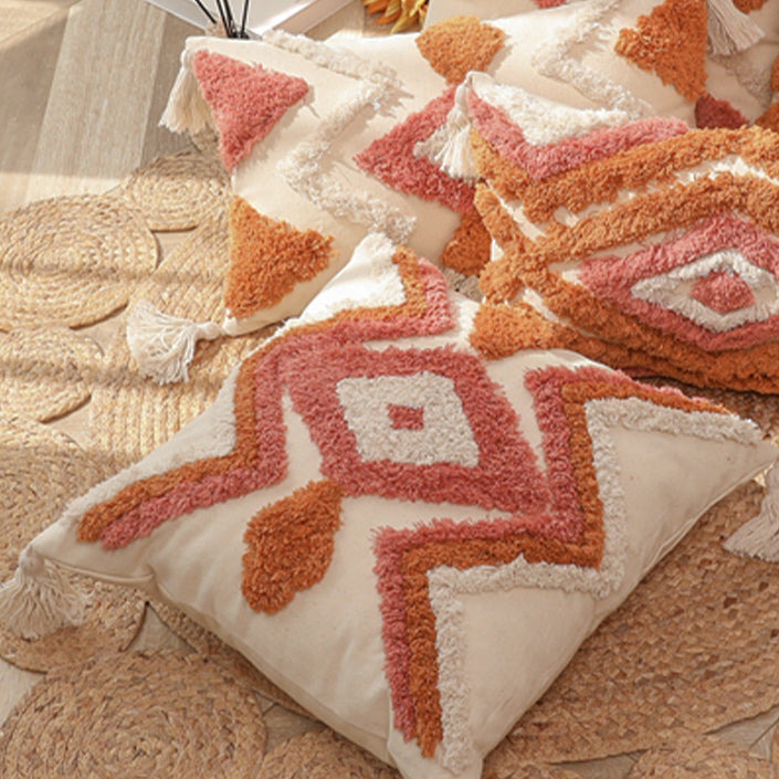 6design bohemian fringe cushion