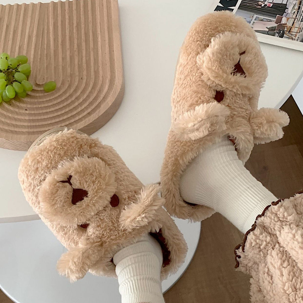 3color far bear roomshoes