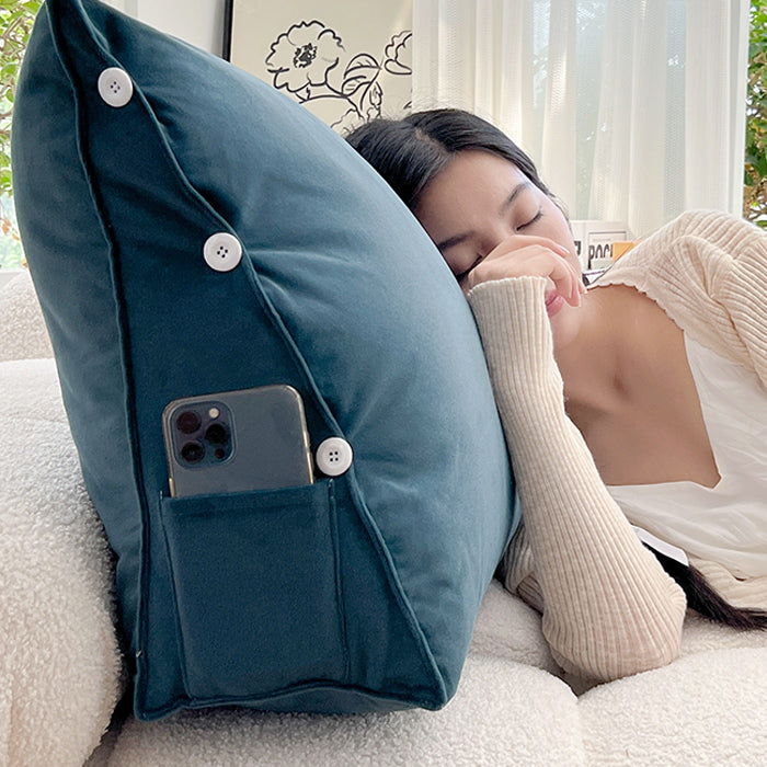 8color velvet multi backrest cushion