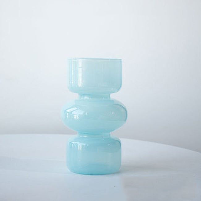 6color constriction glass vase