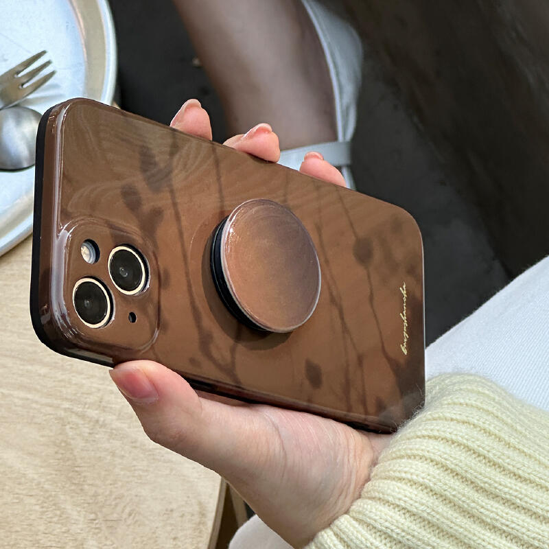 dark brown shadow iPhone case