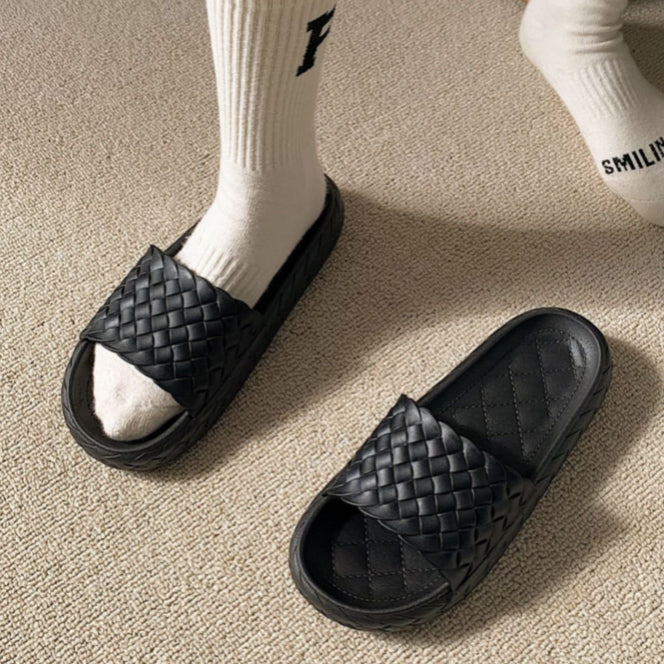 4color weaving rubber roomshoes