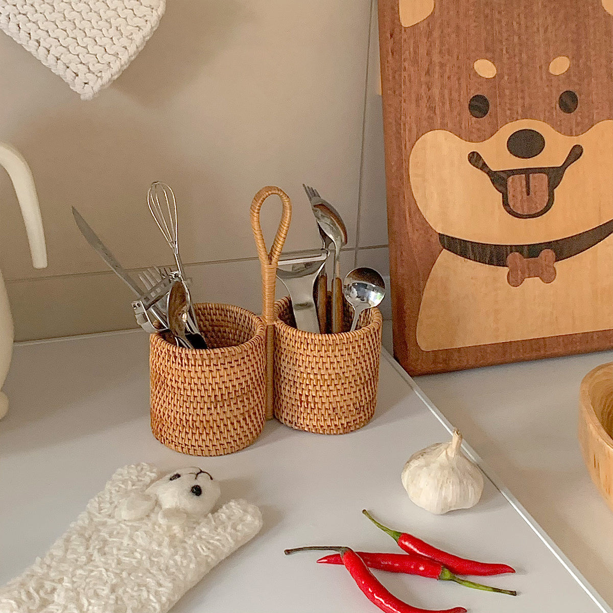 rattan handbag basket