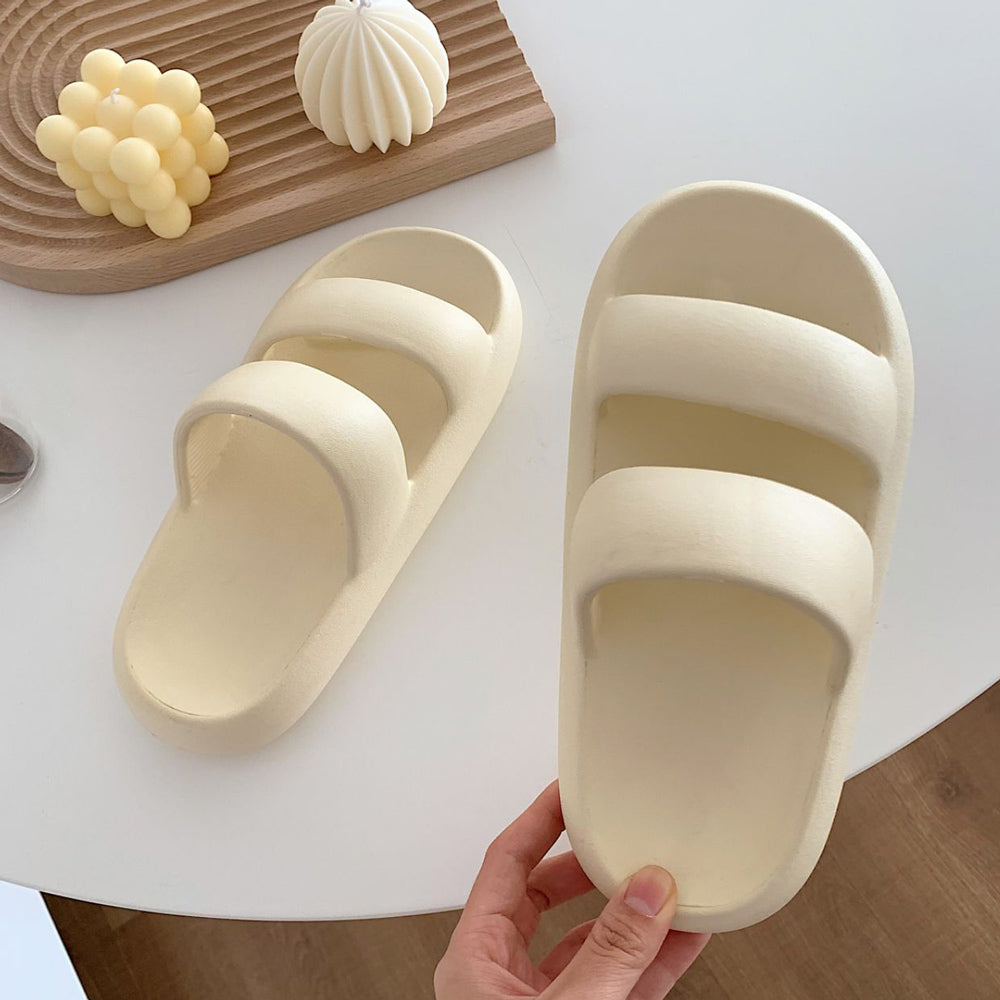 3color double rubber roomshoes