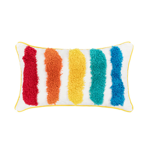 6design colorful rainbow cushion