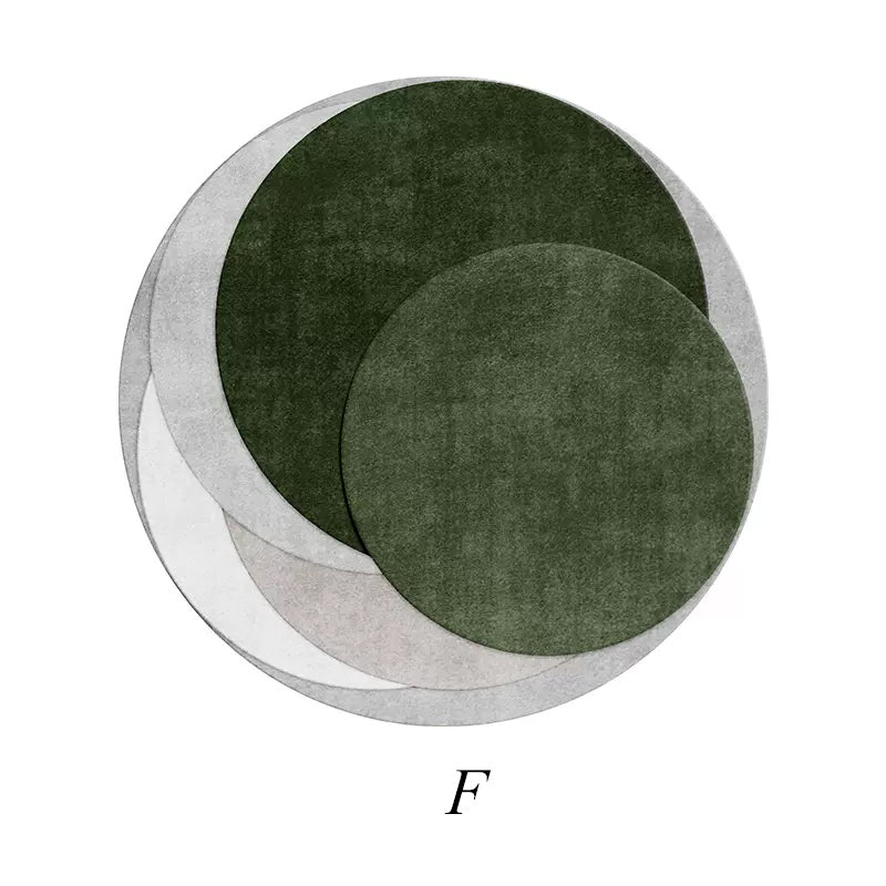 7color light luxury round carpet