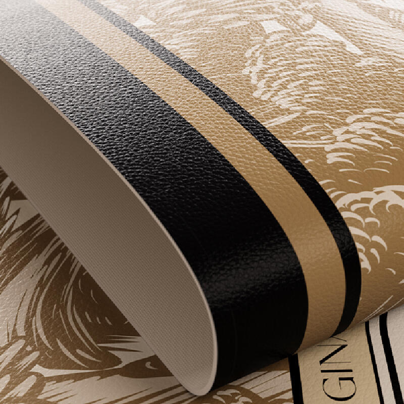 brown elegance logo square table mat