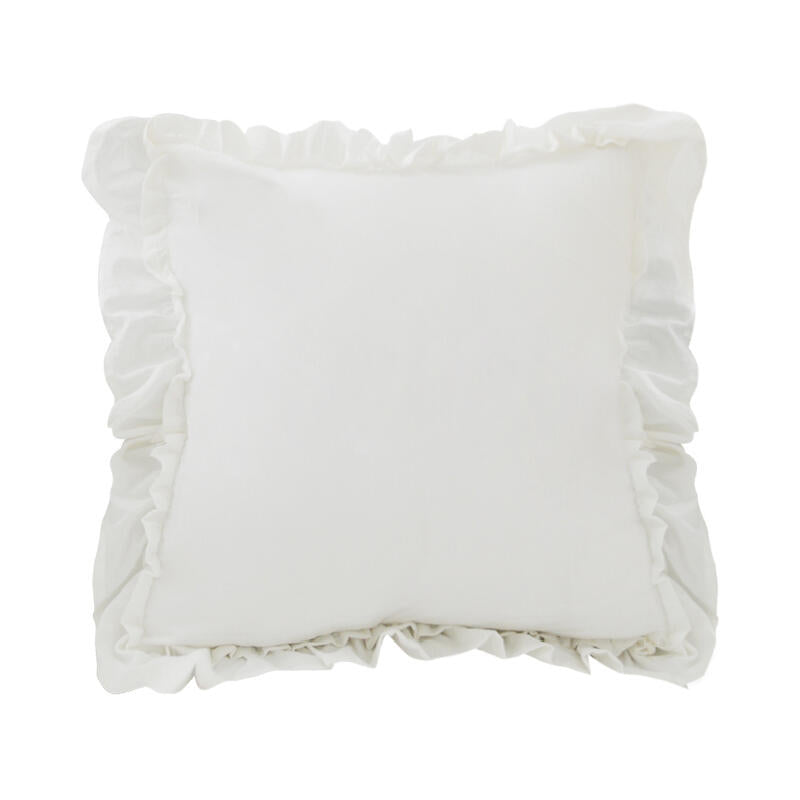 5design simple frill square cushion