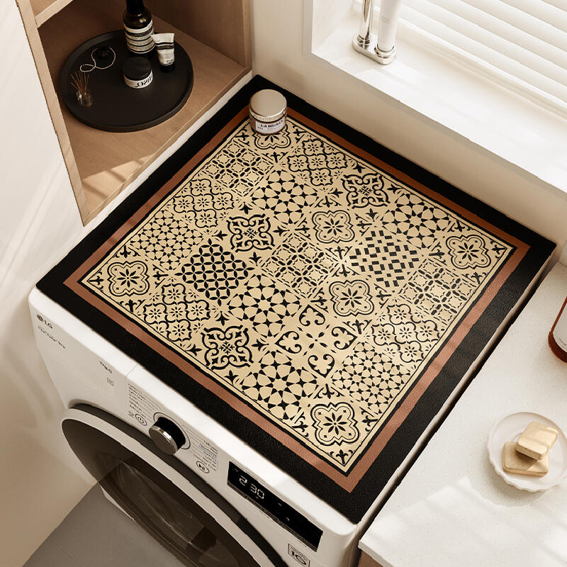retro classical microwave cover mat