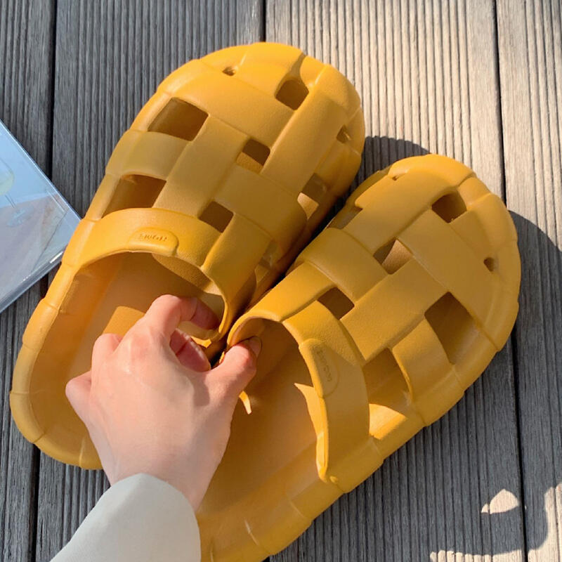 cross belt resin room shoes