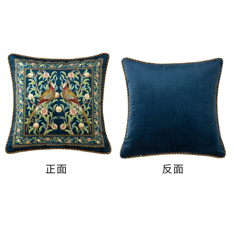 american retro pomegranate square cushion