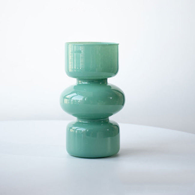 6color constriction glass vase
