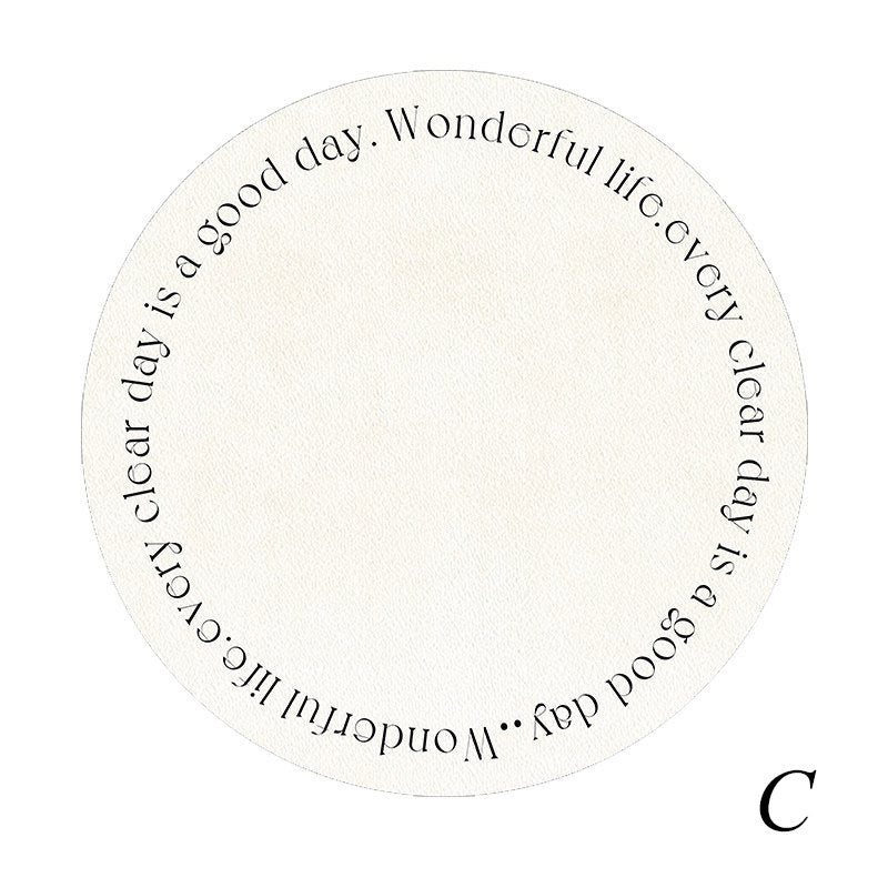 7design gray nature round carpet
