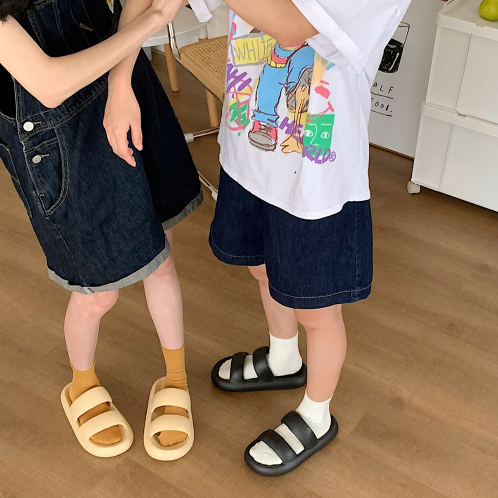 3color double rubber roomshoes