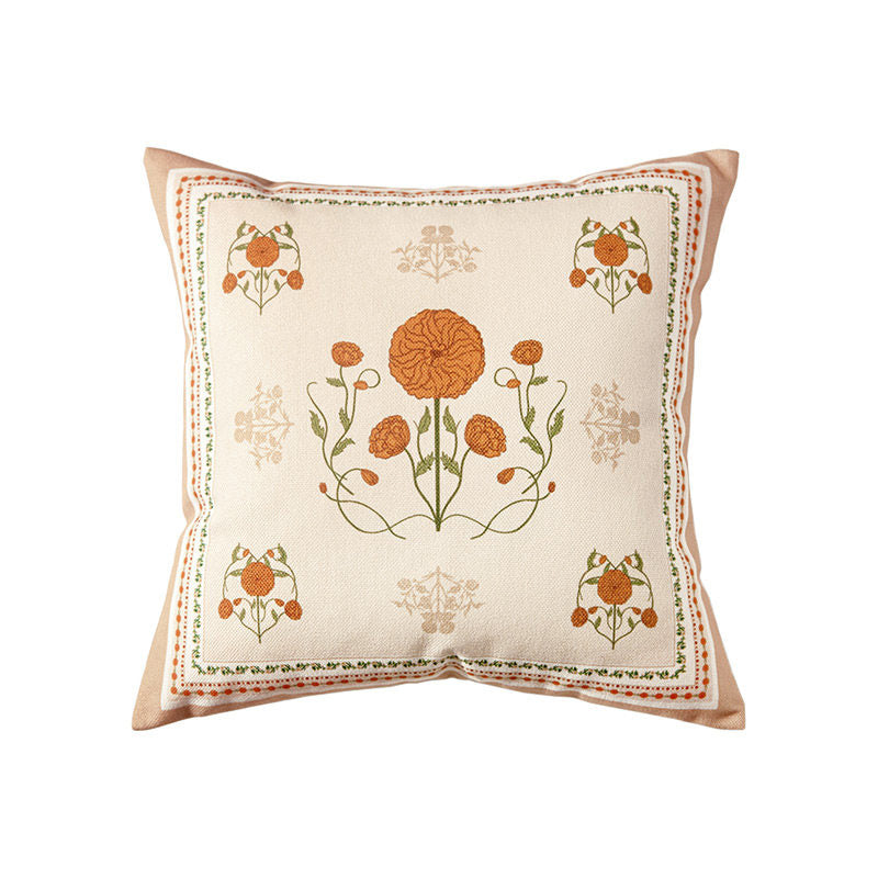 orange margarita square cushion