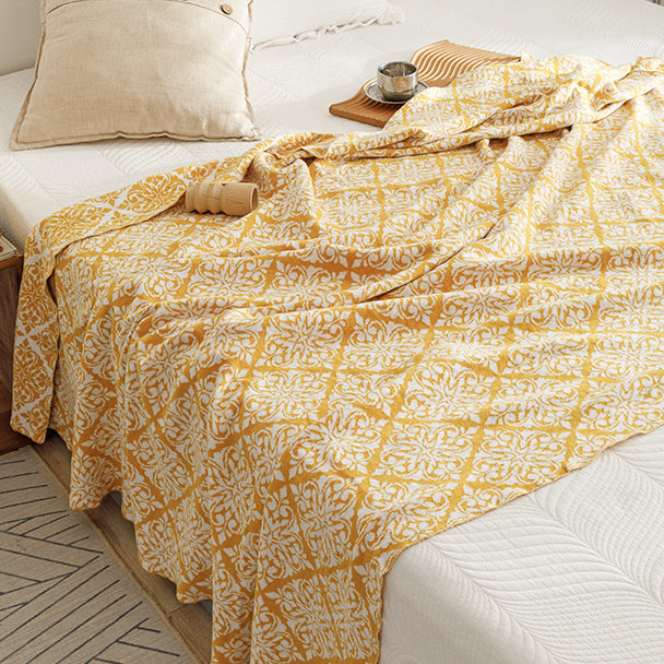5color ethnic pattern blanket