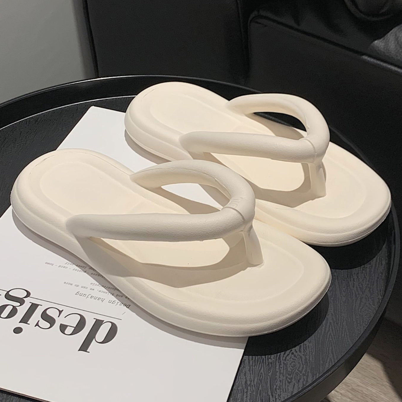 5color simple casual rubber roomshoes