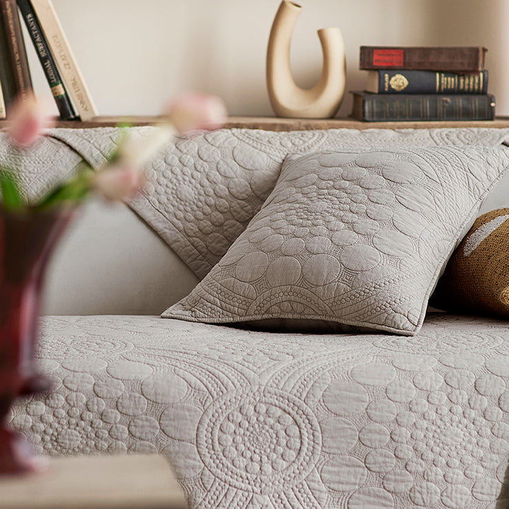 4color dark quilt sofa cover