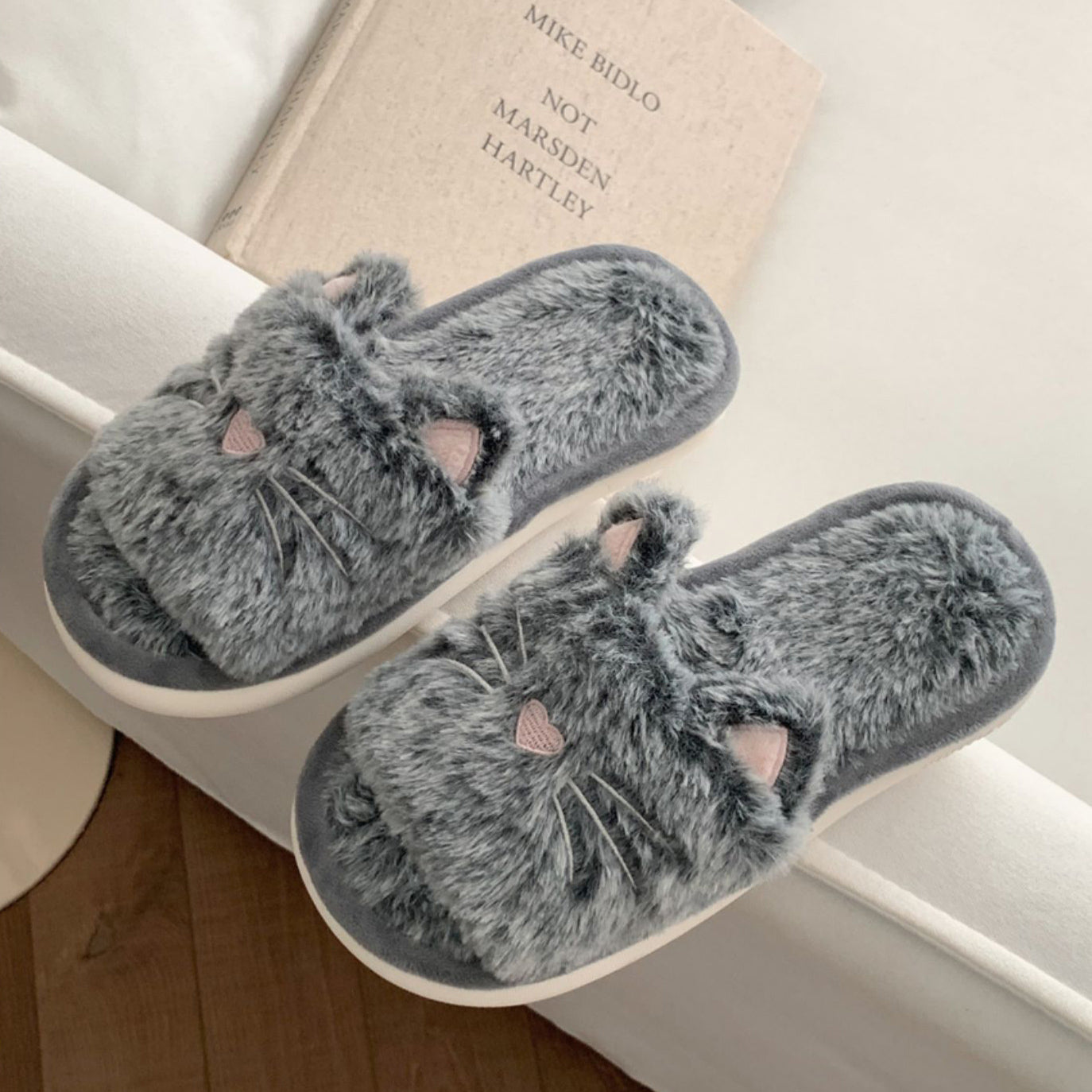 3color fur cat roomshoes