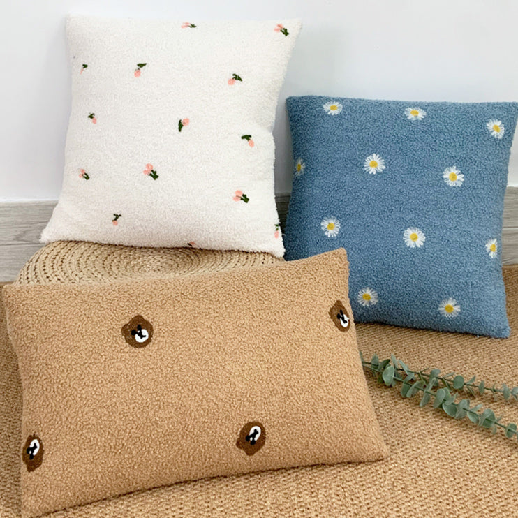 4design mini embroidery towel cushion