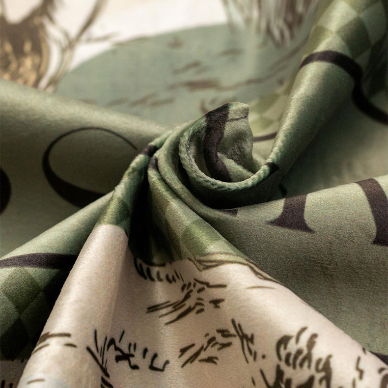 3design green persevere logo cushion