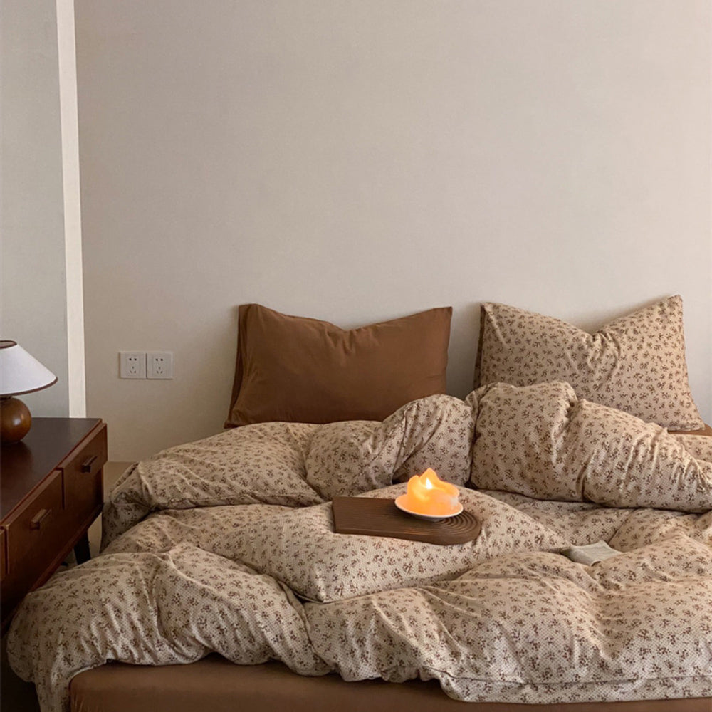 4design natural print bedlinen set