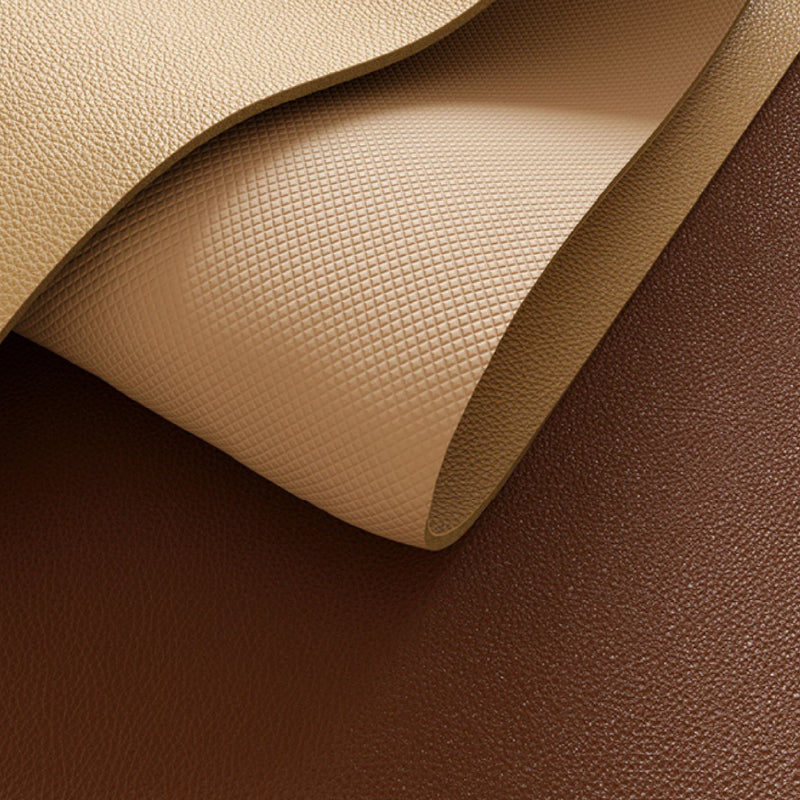 brown circle minimalism door mat