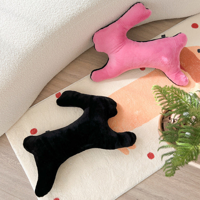 4color simple rabbit cushion