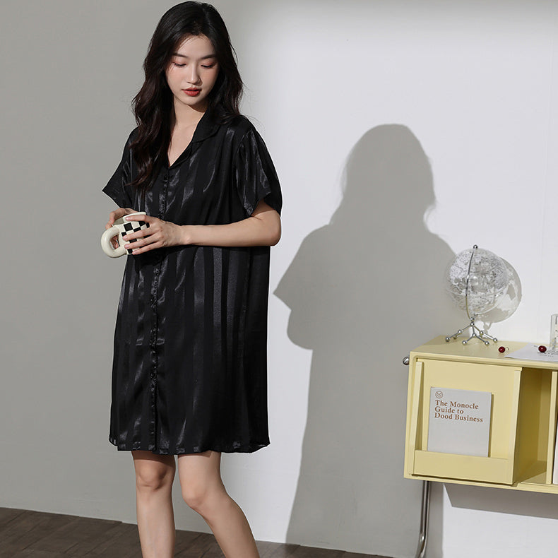 4color onepiece stripe roomwear