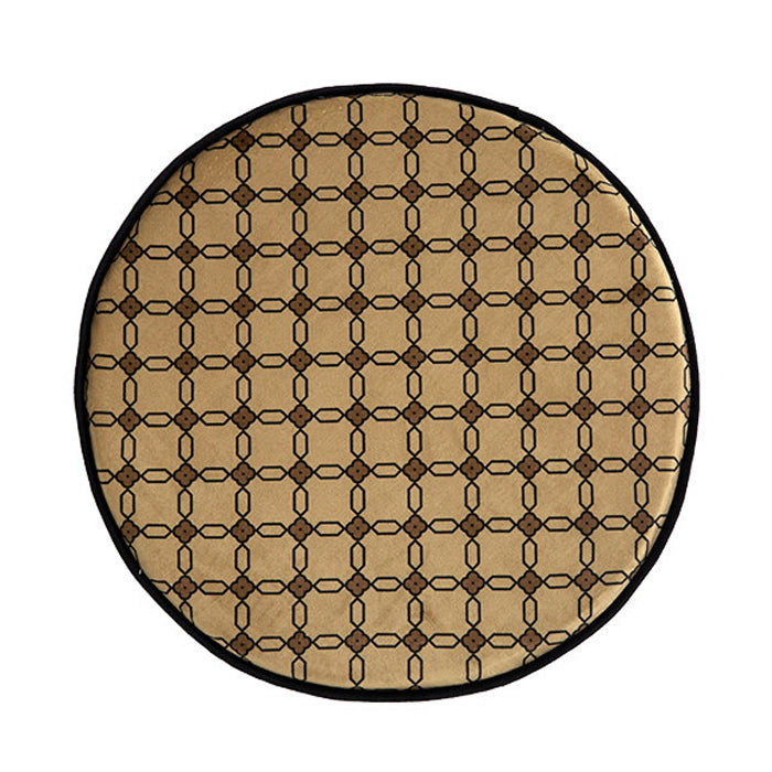 country road logo round cushion