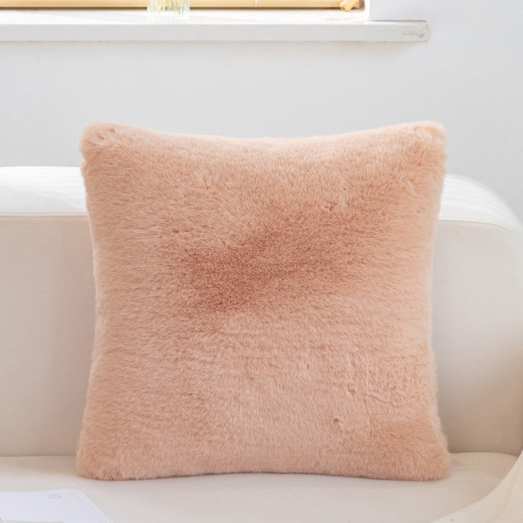 7color simple fur cushion