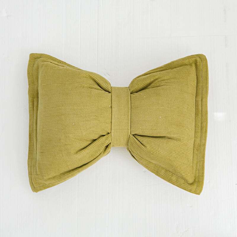 10color corduroy ribbon shape cushion