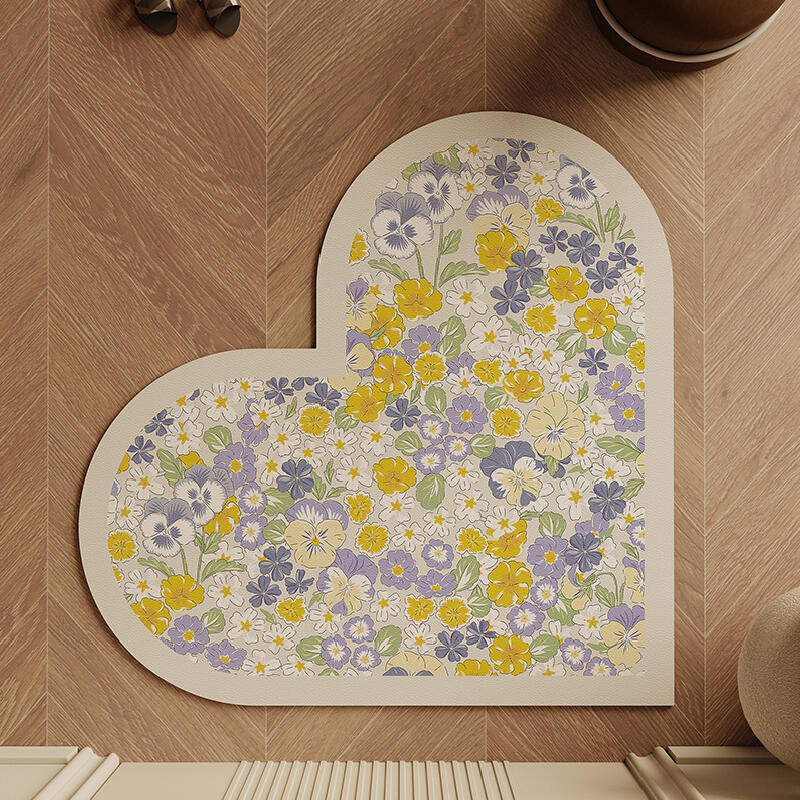 4design heart shape door mat