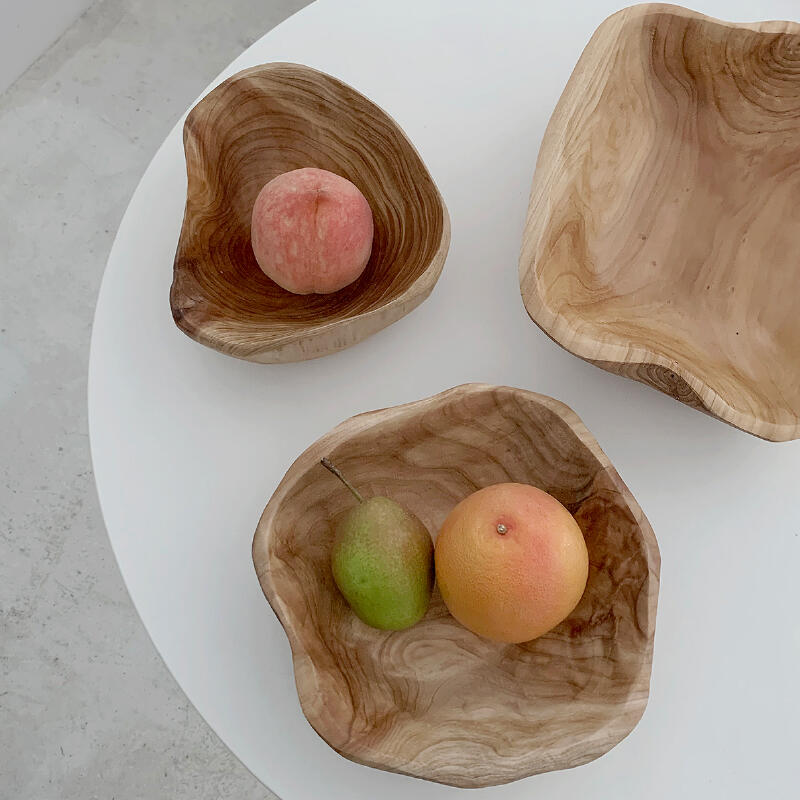 wave wood tray