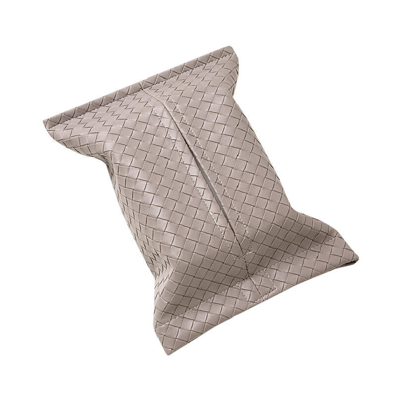6color leather braided tissue case