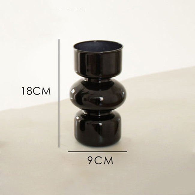 6color constriction glass vase