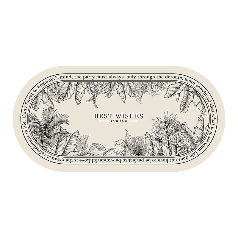 lucky logo luxury toilet mat
