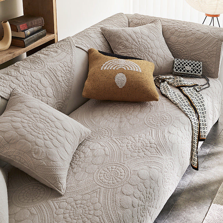 4color dark quilt sofa cover