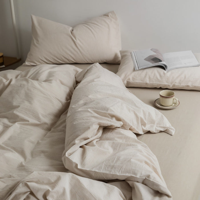 8color pale stripe bedlinen set