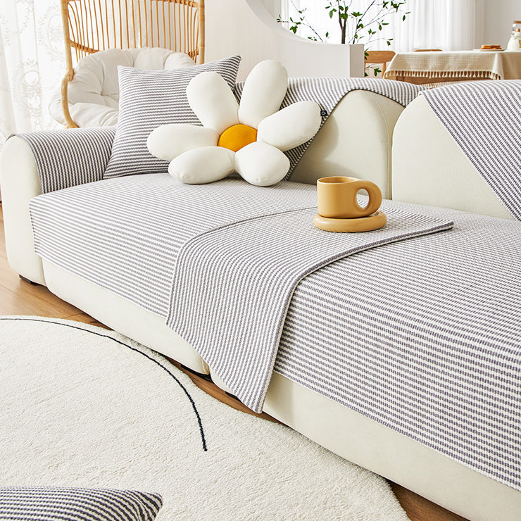 4color simple border sofa cover