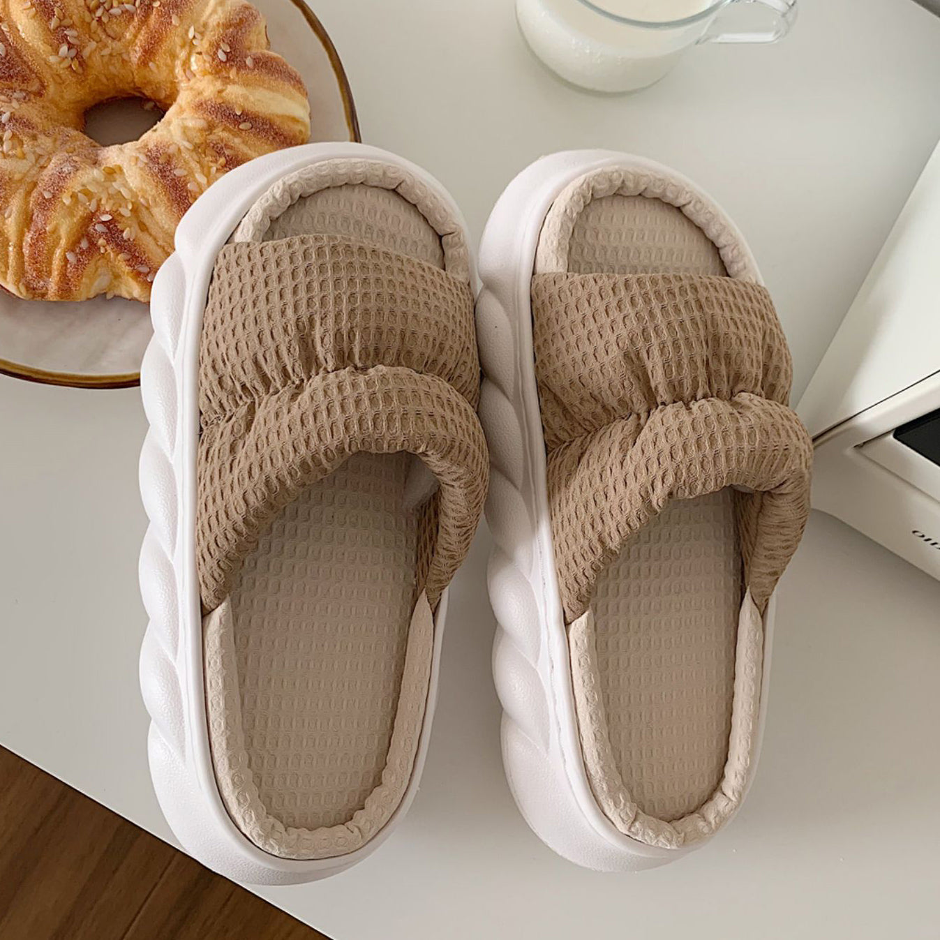 3color two-tone rubber roomshoes